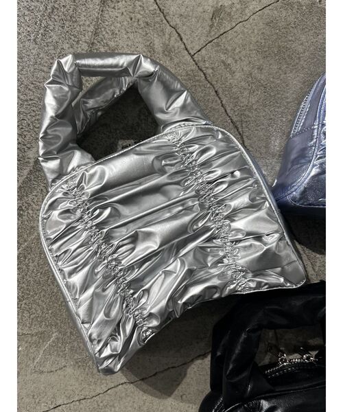 EMODA（エモダ）の「ナイロンエアリアルミニバッグ（ハンドバッグ・レディース・ブラック/ブルー/シルバー・FREE）」の3枚目の写真