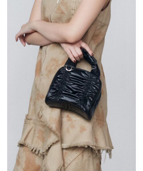 EMODA（エモダ）の「ナイロンエアリアルミニバッグ（ハンドバッグ・レディース・ブラック/ブルー/シルバー・FREE）」の5枚目の写真