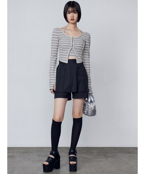 EMODA（エモダ）の「ナイロンエアリアルミニバッグ（ハンドバッグ・レディース・ブラック/ブルー/シルバー・FREE）」の9枚目の写真