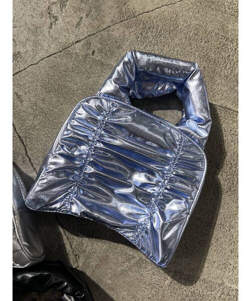 EMODA（エモダ）の「ナイロンエアリアルミニバッグ（ハンドバッグ・レディース・ブラック/ブルー/シルバー・FREE）」の11枚目の写真