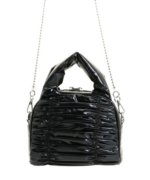 EMODA（エモダ）の「ナイロンエアリアルミニバッグ（ハンドバッグ・レディース・ブラック/ブルー/シルバー・FREE）」の14枚目の写真