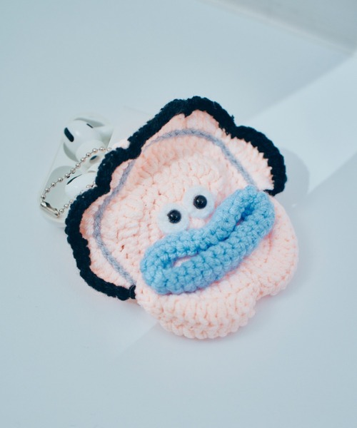 macaroni edge/マカロニエッジ〉毛糸のマスコット 牡蠣ポーチ（ポーチ