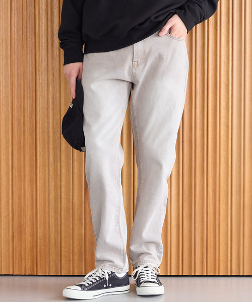 coca(coca)(コカ)の「スリムテーパードデニムパンツ(デニムパンツ・メンズ・ブルー/ライトグレー・XL/M/L)」の2枚目の写真