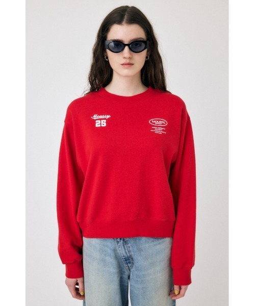 MOUSSY（マウジー）の「MOUSSY NY COLLECT プルオーバー（スウェット・レディース・ネイビー/ホワイト/ライトブラック/レッド・FREE）」の19枚目の写真