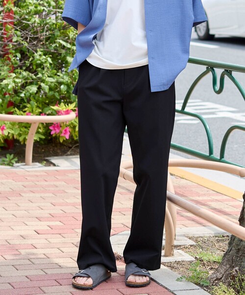 coen（コーエン）の「極楽ワイドパンツ（スラックス・メンズ・ネイビー/ブラック・L/M/S/XL）」の15枚目の写真