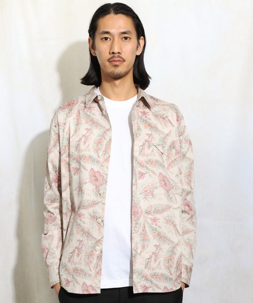 ROTAR（ローター）の「Seaside pattern Shirt（シャツ/ブラウス・メンズ・ライトピンク/ライトイエロー・MEDIUM/LARGE/X-LARGE）」の2枚目の写真