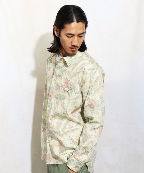 ROTAR（ローター）の「Seaside pattern Shirt（シャツ/ブラウス・メンズ・ライトピンク/ライトイエロー・MEDIUM/LARGE/X-LARGE）」の3枚目の写真