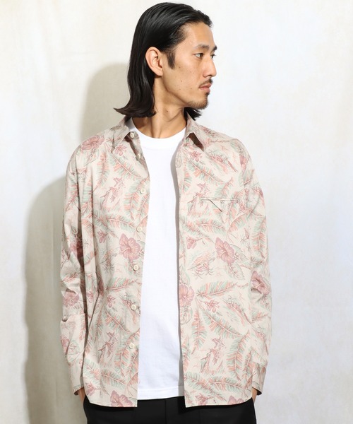 ROTAR（ローター）の「Seaside pattern Shirt（シャツ/ブラウス・メンズ・ライトピンク/ライトイエロー・MEDIUM/LARGE/X-LARGE）」の5枚目の写真
