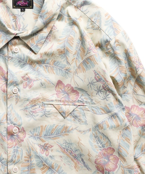 ROTAR（ローター）の「Seaside pattern Shirt（シャツ/ブラウス・メンズ・ライトピンク/ライトイエロー・MEDIUM/LARGE/X-LARGE）」の10枚目の写真