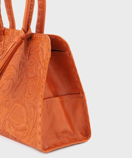 CARVING TRIBES(カービングトライブス)の「BostonBag(トートバッグ・レディース・ブラック/ブラウン系その他・FREE)」の5枚目の写真