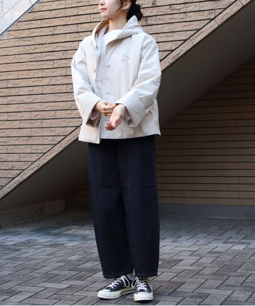 DANTON（ダントン）の「DANTON/ダントン　インサレーション　フーデットジャケット　HOODED JACKET INSULATION　DT-A0673 PNT（ナイロンジャケット・レディース・ネイビー/アイボリー/チャコールグレー/ベージュ/ダークブルー・38）」の14枚目の写真