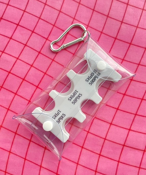 WEGO（ウィゴー）の「WEGO/クリアケースコインホルダー（コインケース・レディース・ピンク/ホワイト/その他1/ブルー/ブラック・FREE）」の2枚目の写真