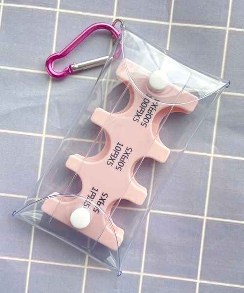 WEGO（ウィゴー）の「WEGO/クリアケースコインホルダー（コインケース・レディース・ピンク/ホワイト/その他1/ブルー/ブラック・FREE）」の4枚目の写真