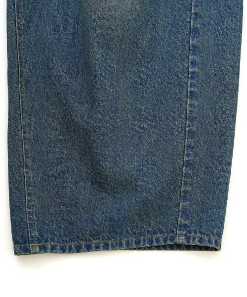 GLAZOS(グラソス)の「【大人向けサイズあり】デニム・ワイドカーブパンツ(デニムパンツ・キッズ・ブルー/インディゴブルー・LL/M/S/L)」の10枚目の写真
