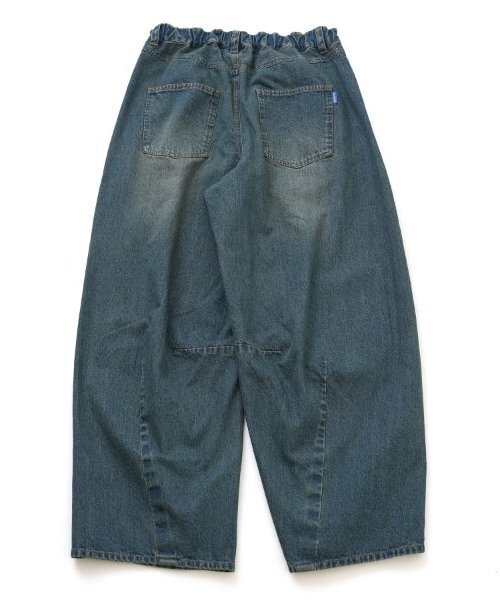 GLAZOS(グラソス)の「【大人向けサイズあり】デニム・ワイドカーブパンツ(デニムパンツ・キッズ・ブルー/インディゴブルー・LL/M/S/L)」の13枚目の写真
