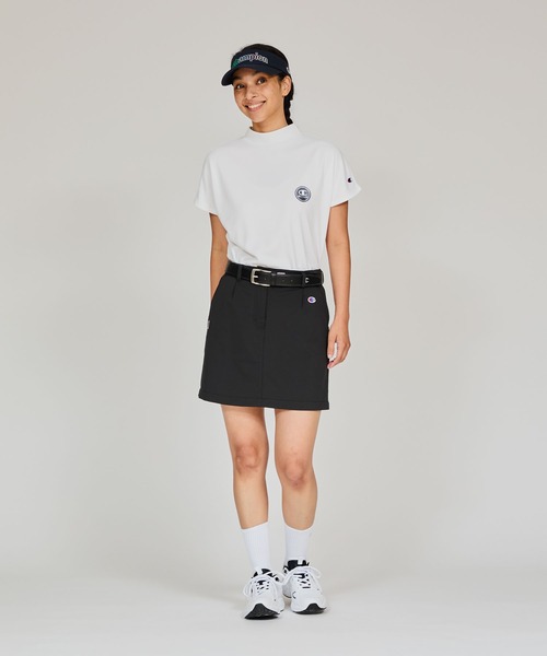 CPG GOLF ワンラインモックネックシャツ & スカートセット　サンバイザー Champion/チャンピオン】レディース GOLF モックネックシャツ（T