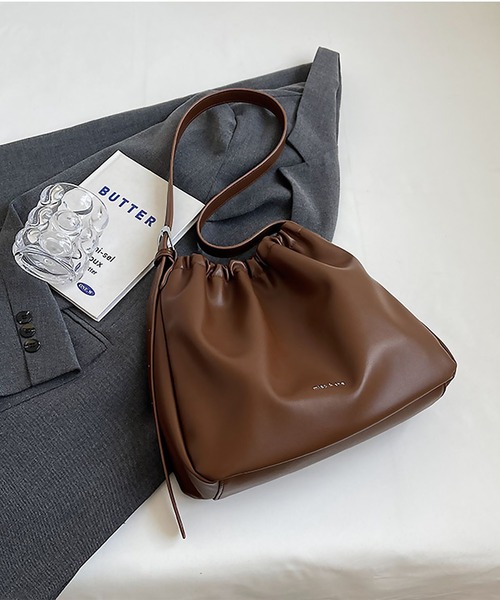 セール】blackdia ocean レザー巾着ショルダーバッグ