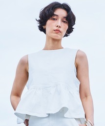 SOMETHING（サムシング）の「SOMETHING ペプラムデニムビスチェ（その他トップス）」