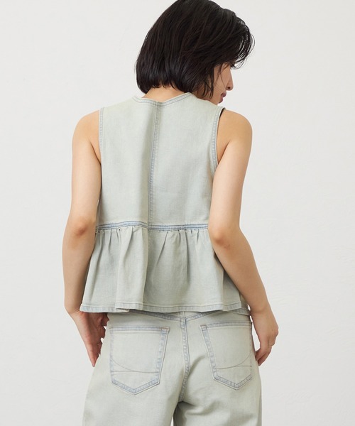 SOMETHING ペプラムデニムビスチェ（その他トップス）｜SOMETHING