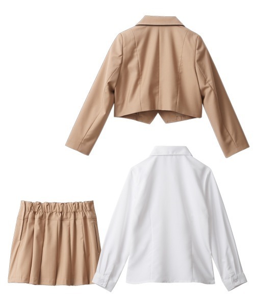 QUNTSTYLE（キュントスタイル）の「フォーマルスカートスーツ4点セット　(110～130cm)（スーツセット・キッズ・グレー/ベージュ・110/130/120）」の3枚目の写真