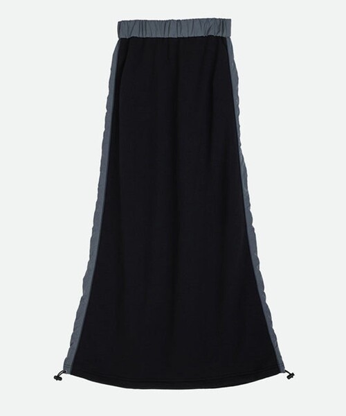 NOUNLESS(ナウンレス)の「【NOUNLESS/ナウンレス】SWEAT DOCKING LINE SKIRT(スカート・レディース・ブラック/グレー・2/1)」の6枚目の写真