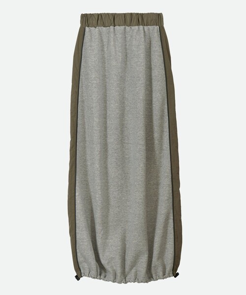 NOUNLESS(ナウンレス)の「【NOUNLESS/ナウンレス】SWEAT DOCKING LINE SKIRT(スカート・レディース・ブラック/グレー・2/1)」の8枚目の写真