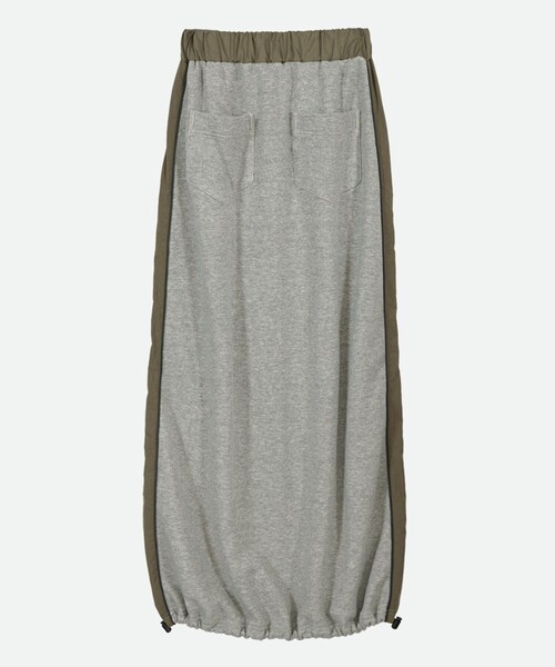 NOUNLESS(ナウンレス)の「【NOUNLESS/ナウンレス】SWEAT DOCKING LINE SKIRT(スカート・レディース・ブラック/グレー・2/1)」の9枚目の写真