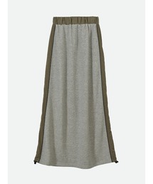 【NOUNLESS/ナウンレス】SWEAT DOCKING LINE SKIRT