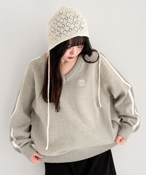 Heather（ヘザー）の「ラメニットボンネット  323486（ニットキャップ/ビーニー・レディース・アイボリー/ブラック・ONE SIZE）」の11枚目の写真
