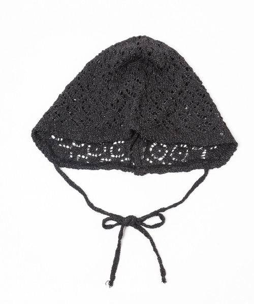 Heather（ヘザー）の「ラメニットボンネット  323486（ニットキャップ/ビーニー・レディース・アイボリー/ブラック・ONE SIZE）」の15枚目の写真