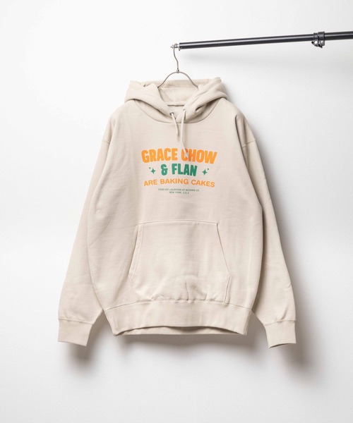 ■GRACE CHOW FLAN■ ケーキプリントP/O パーカー（パーカー）｜ONE DAY KMC （ワンデイケーエムシー）
