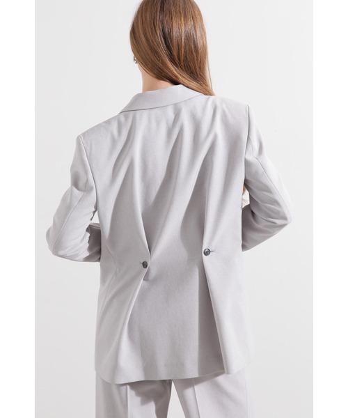 PINKY&DIANNE（ピンキーアンドダイアン）の「◆ストライプセットアップジャケット（テーラードジャケット・レディース・ベージュ/グレー・38/36）」の7枚目の写真