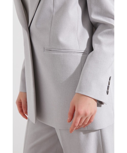 PINKY&DIANNE（ピンキーアンドダイアン）の「◆ストライプセットアップジャケット（テーラードジャケット・レディース・ベージュ/グレー・38/36）」の10枚目の写真