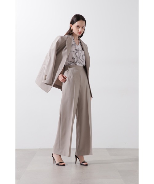 PINKY&DIANNE（ピンキーアンドダイアン）の「◆ストライプセットアップジャケット（テーラードジャケット・レディース・ベージュ/グレー・38/36）」の12枚目の写真