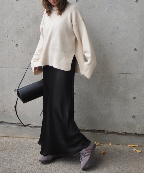LAULEN（ローレン）の「oversize lib knit pullover /リブ切り替え オーバーサイズ ニット（ニット/セーター・レディース・アイボリー/グレー・FREE）」の13枚目の写真