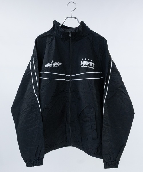 JOHN'S CLOSET（ジョンズクローゼット）の「【13】袖ライン ナイロン ジップアップブルゾン（ナイロンジャケット・メンズ・ライトグレー/ワイン/ブラック/ブルー・LARGE/X-SMALL/MEDIUM）」の12枚目の写真