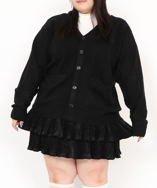 PUNYUS(プニュズ)の「ベロアプリーツティアードミニスカート(スカート・レディース・ブラック/ブラウン・1/2/4/3)」の11枚目の写真