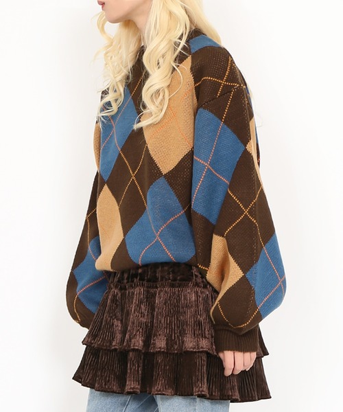 PUNYUS(プニュズ)の「ベロアプリーツティアードミニスカート(スカート・レディース・ブラック/ブラウン・1/2/4/3)」の10枚目の写真