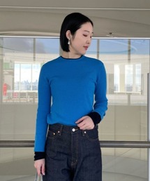 Mila Owen◆ニット・セーター(厚手)/one/ナイロン/ネイビー/09WNT234401 Mila Owen(ミラオーウェン) / ニット・セーター(厚手)/one
