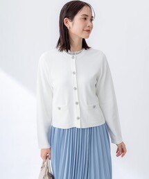ビジューニット ジャケット