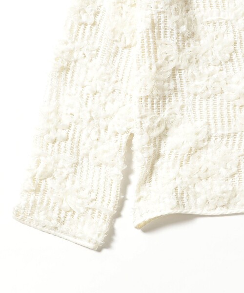 Ray BEAMS（レイビームス）の「メッシュ テープ シシュウ トップス（Tシャツ/カットソー・レディース・ホワイト系その他6/ブラック・ONE SIZE）」の13枚目の写真