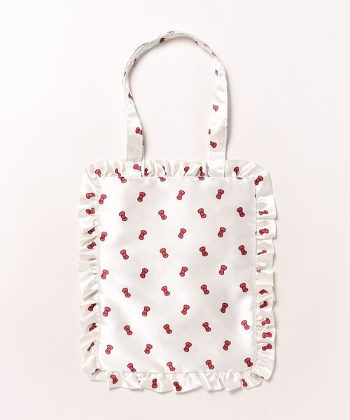 sanrio（サンリオ）の「【HELLO KITTY】リボン柄トートバッグ（トートバッグ・レディース・ホワイト/ピンク・FREE）」の13枚目の写真