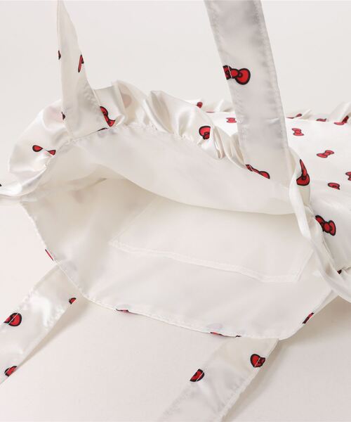 sanrio（サンリオ）の「【HELLO KITTY】リボン柄トートバッグ（トートバッグ・レディース・ホワイト/ピンク・FREE）」の15枚目の写真