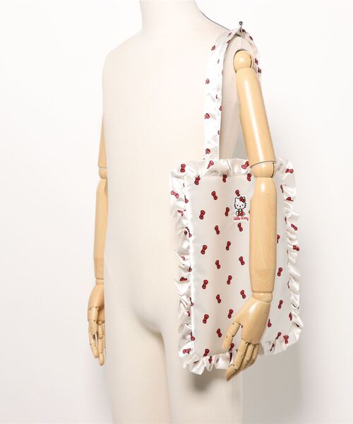 sanrio（サンリオ）の「【HELLO KITTY】リボン柄トートバッグ（トートバッグ・レディース・ホワイト/ピンク・FREE）」の16枚目の写真