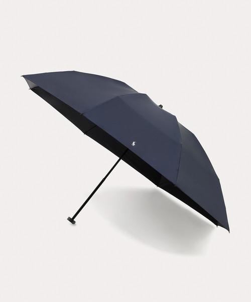 遮光 晴雨兼用折りたたみ日傘 軽量 60cm 'ワンポイント ポロポニー