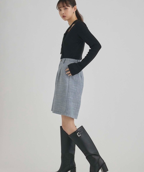 fifth（フィフス）の「ツイードショートパンツ（その他パンツ・レディース・グレー/アイボリー/パープル・M）」の14枚目の写真