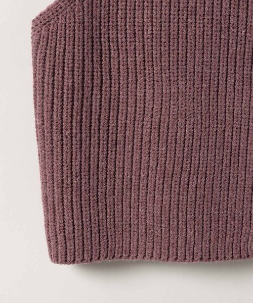 eL（エル）の「【eL】5G Front Zip Knit Vest/320878（ベスト・レディース・エンジ/グレー・FREE）」の14枚目の写真
