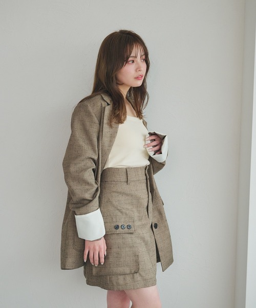 セール】spring tweed mini skirt / スプリングツイードミニスカート