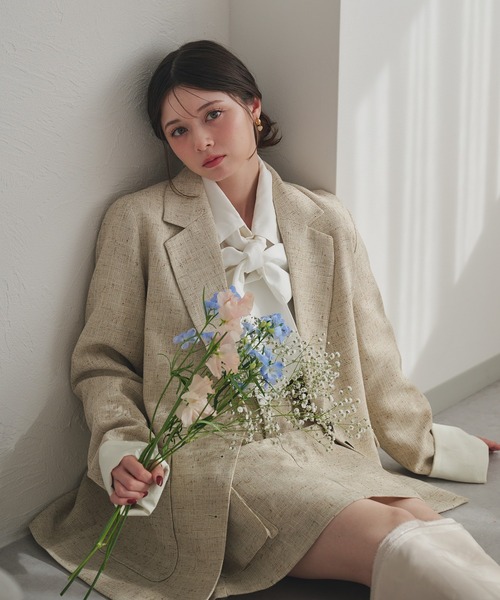 fupel(フぺル)の「spring tweed mini skirt / スプリングツイードミニスカート(setup対応可)(スカート・レディース・ブラウン系その他/ライトベージュ・FREE)」の18枚目の写真