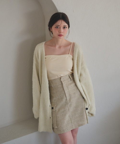 fupel(フぺル)の「spring tweed mini skirt / スプリングツイードミニスカート(setup対応可)(スカート・レディース・ブラウン系その他/ライトベージュ・FREE)」の13枚目の写真